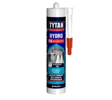 Клей монтажный акрилатный Hydro Fix Tytan прозрачный (310мл)
